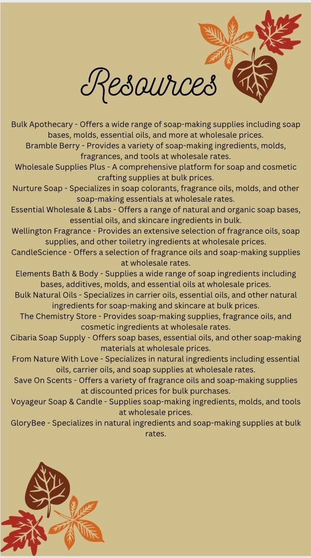 Warm Gifts Beginner Soap Recipes Fall Handmade Soap Recipes for Beginners Custom Soap Gift