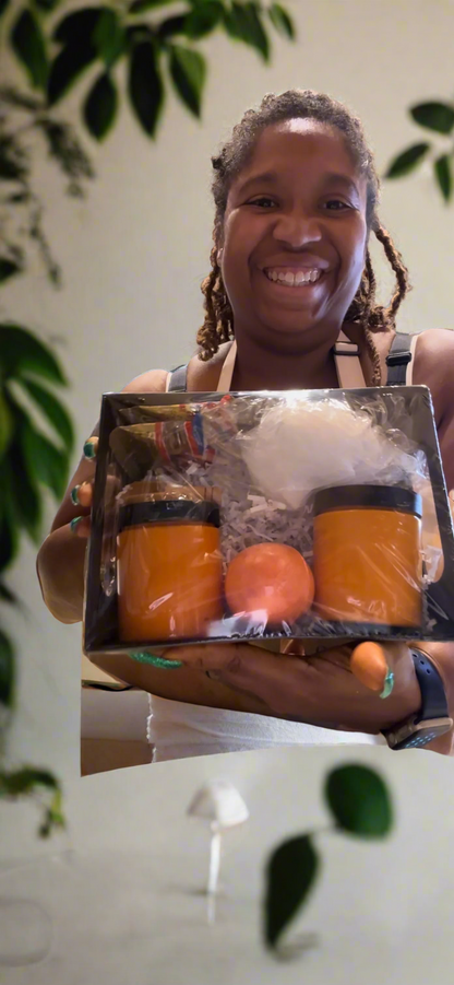 Unisex Gift Set: Bath Bomb, Whipped Soap & Sugar Scrub | Handmade Skincare