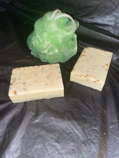 Vegan Lavender Oatmeal Soap Natural color  Scent Exfoliating Soap Bath and Body Soap Organic Soap Sensitive Skin Natural Soap Stress Relief