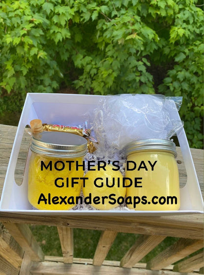 Mothers Day Custom Soap Gift Basket for Her Self-Care Gift Soap set for her - Gift for women- Holiday Gift