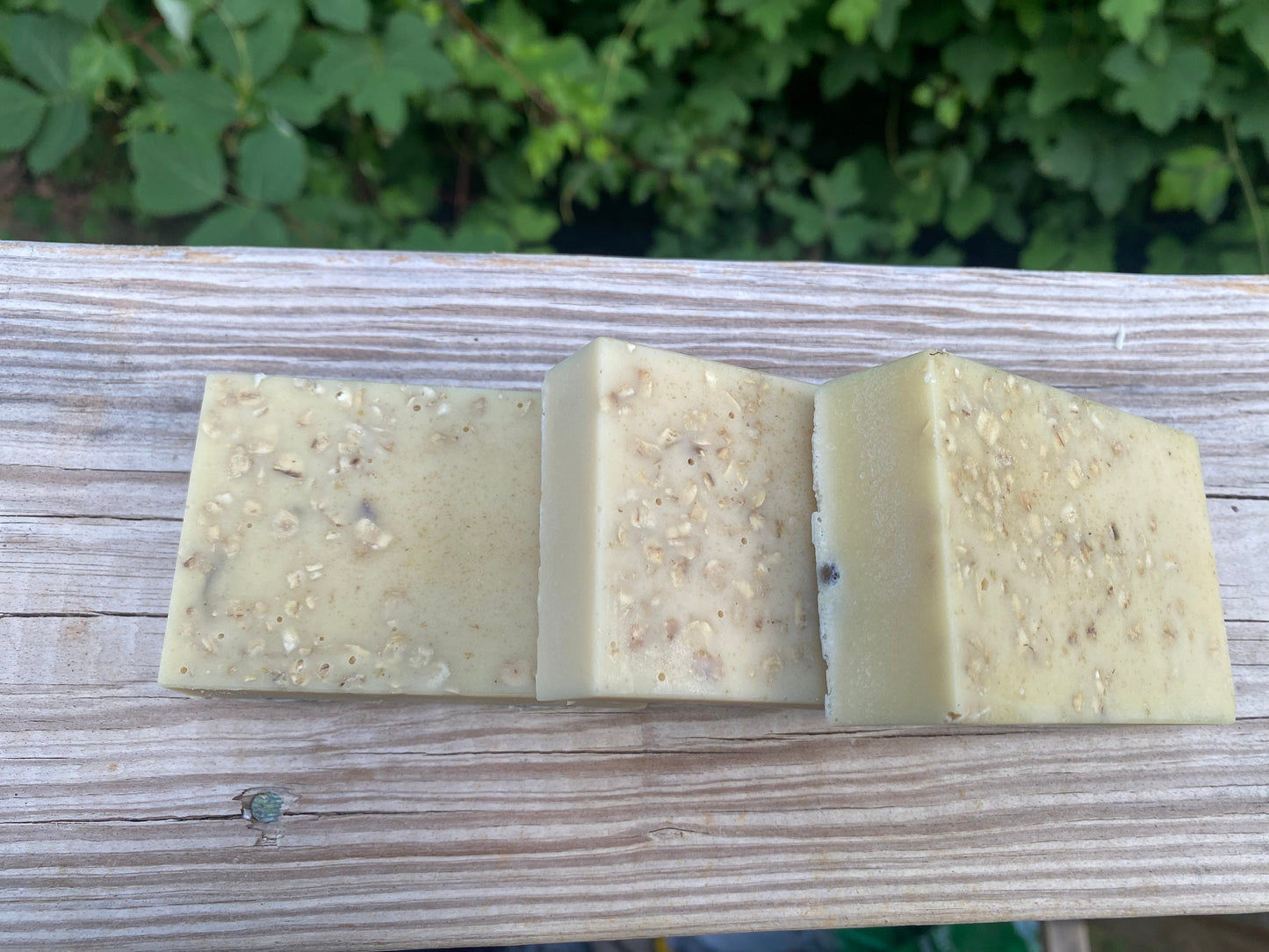 Vegan Rose Oatmeal Soap, Natural color and Scent